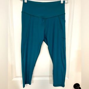 Gottex, capri leggings, Women’s L, teal